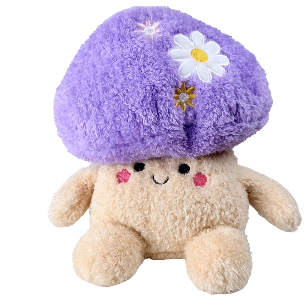 BumBumz by Russ Meg the Mushroom Purple Floral Plush‎ GardenBumz 7.5" Sensory